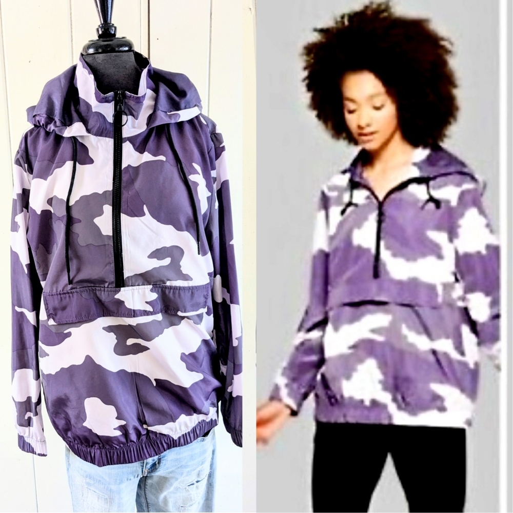 Wild Fable Camo Windbreaker Jacket sz S